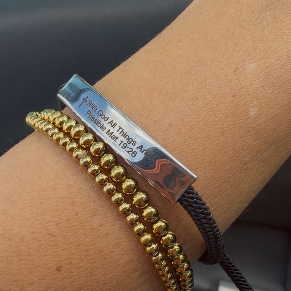 With God all things are possible bracelet Mat 19:26